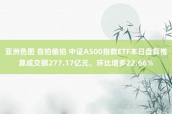 亚洲色图 自拍偷拍 中证A500指数ETF本日盘算推算成交额277.17亿元，环比增多22.66%