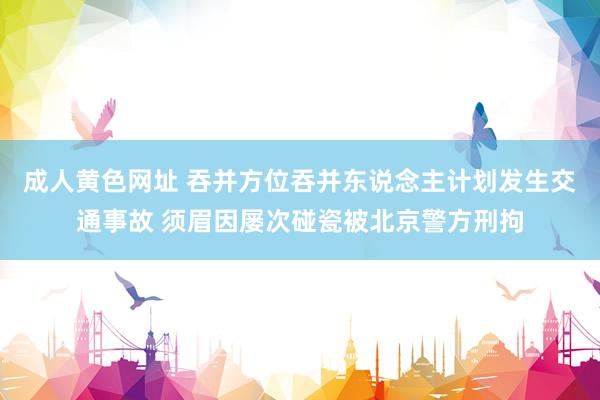 成人黄色网址 吞并方位吞并东说念主计划发生交通事故 须眉因屡次碰瓷被北京警方刑拘