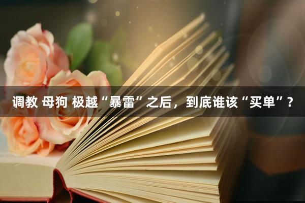 调教 母狗 极越“暴雷”之后，到底谁该“买单”？