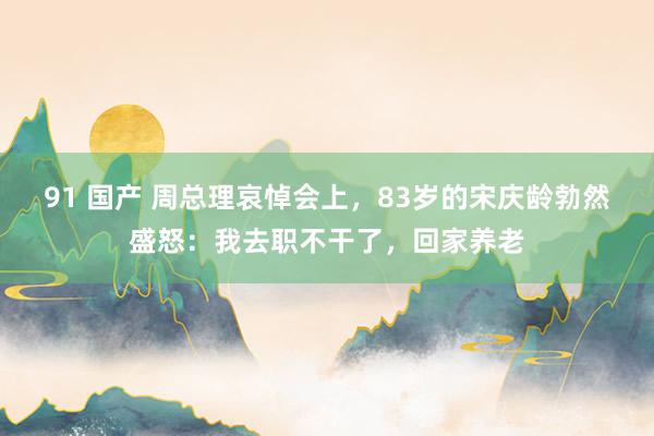 91 国产 周总理哀悼会上，83岁的宋庆龄勃然盛怒：我去职不干了，回家养老