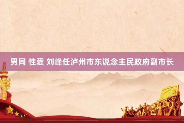 男同 性愛 刘峰任泸州市东说念主民政府副市长