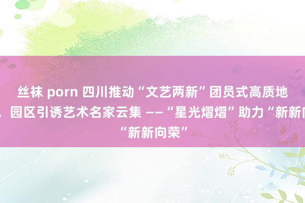 丝袜 porn 四川推动“文艺两新”团员式高质地发展，园区引诱艺术名家云集 ——“星光熠熠”助力“新新向荣”