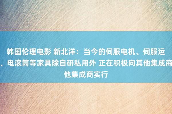 韩国伦理电影 新北洋：当今的伺服电机、伺服运行器、电滚筒等家具除自研私用外 正在积极向其他集成商实行