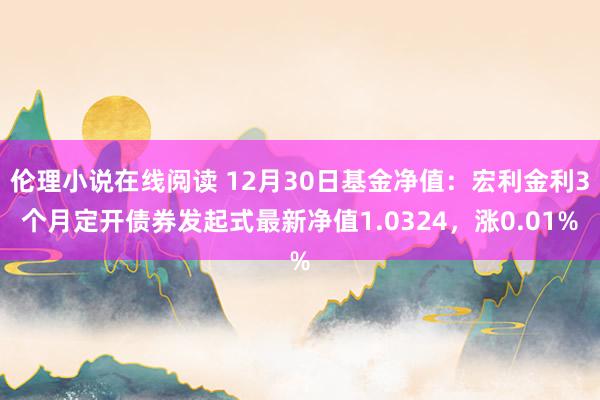 伦理小说在线阅读 12月30日基金净值：宏利金利3个月定开债券发起式最新净值1.0324，涨0.01%
