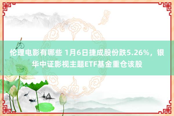 伦理电影有哪些 1月6日捷成股份跌5.26%，银华中证影视主题ETF基金重仓该股