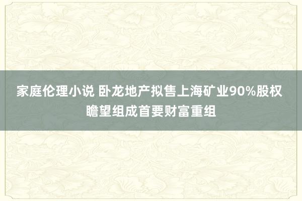 家庭伦理小说 卧龙地产拟售上海矿业90%股权 瞻望组成首要财富重组