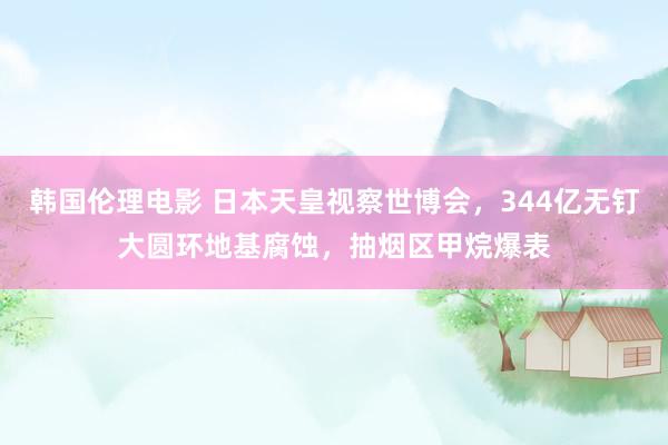 韩国伦理电影 日本天皇视察世博会，344亿无钉大圆环地基腐蚀，抽烟区甲烷爆表