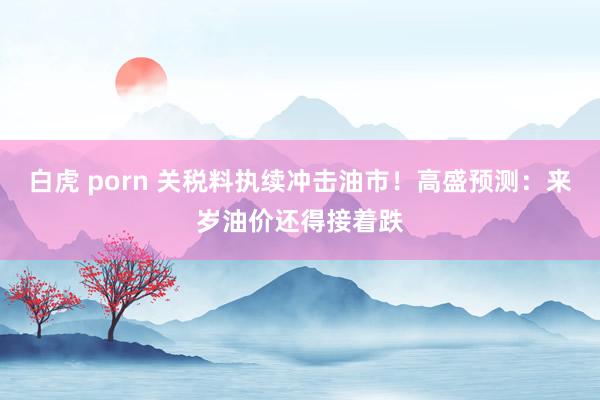 白虎 porn 关税料执续冲击油市！高盛预测：来岁油价还得接着跌
