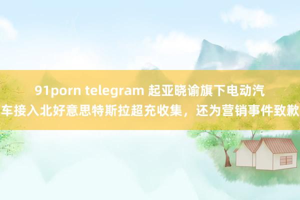 91porn telegram 起亚晓谕旗下电动汽车接入北好意思特斯拉超充收集，还为营销事件致歉